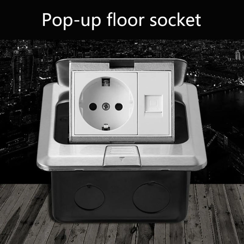 Pop-Up Outlet for Countertop Floor Outlet Socket for Kitchen Waterproof Socket Top Sale