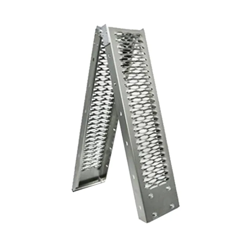 

Extendable Folding Motorcycle Ramp Step Board Trailer For Loading Unloading Platform Heavy Duty Transport Accessory