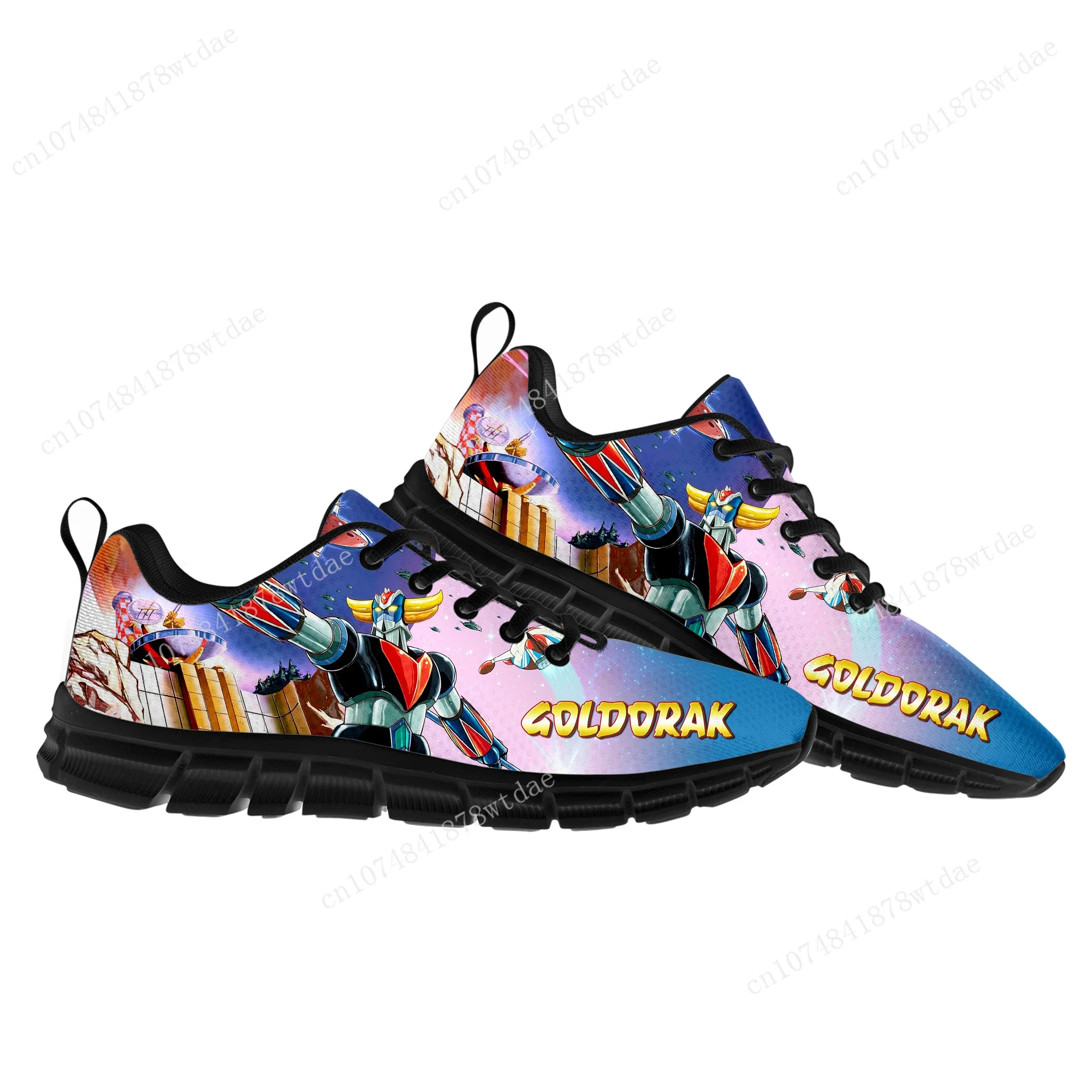 UFO Robot Goldrake Grendizer Sports Shoes Mens Womens Teenager Kids Children Sneakers High Quality Manga Sneaker Custom Shoe