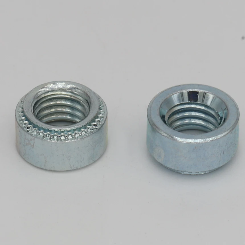 M3 S-M3-0 0.8mm S-M3-1 1mm S-M3-2 1.4mm Zinc Plated Carbon Steel Slab Pressure Riveting Rivnut Spare Part Self-Clinching Nut