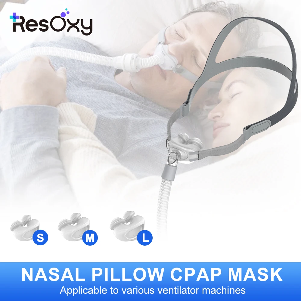 

Маска для носовых подушек Resoxy Cpap, Exchange Resmed Airfit P10, маска для носа с апноэ во сне для Cpap&Bipap с S/M/L, 3 размерами, силикон