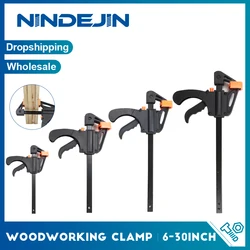 NINDEJIN Woodworking Clamp 6/8/10/12/18/24/30inches Work Bar F Clamp Quick Ratchet Release Carpentry Fixing Tools DIY Gadget