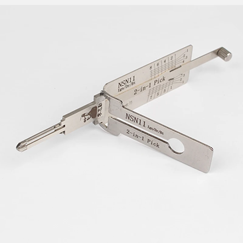 

Lishi Ganzuas Tool NSN11 NSN 11 для N Issan Old IGN/Dr/Bt Pick Pick Ocking Tools и декодер двери автомобиля Auto ock Open ock Smith