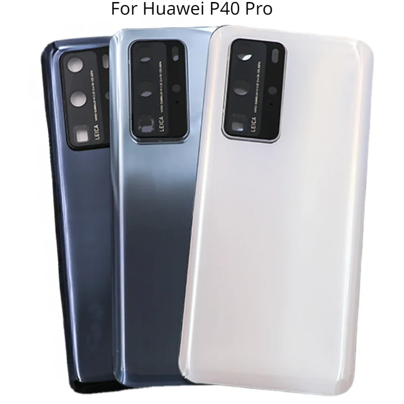 

For Huawei P40 P40Pro Battery Back Cover 3D Glass Panel Rear Door For Huawei P40 Pro Housing Case + Camera Frame Lens Replace