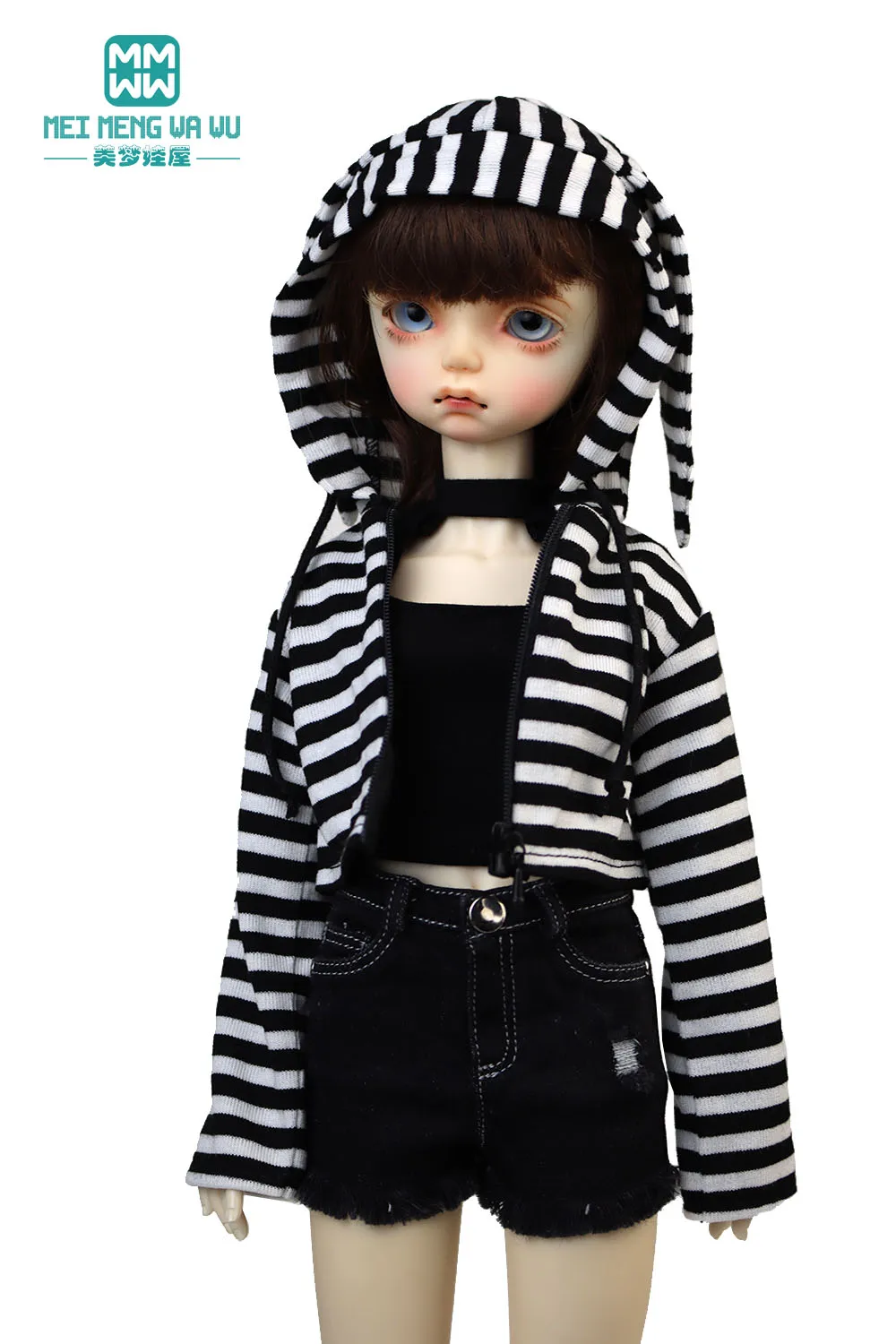 BJD abbigliamento moda giacca con cappuccio fit 28-45cm 1/6 1/4 DD SD accessori per bambole regalo per ragazza