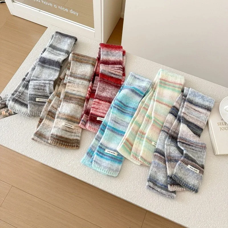 coreano-sle-thiened-malha-arco-iris-listras-cachecol-para-mulher-facionable-quente-outono-inverno-versatil-awl-ne-mais-quente