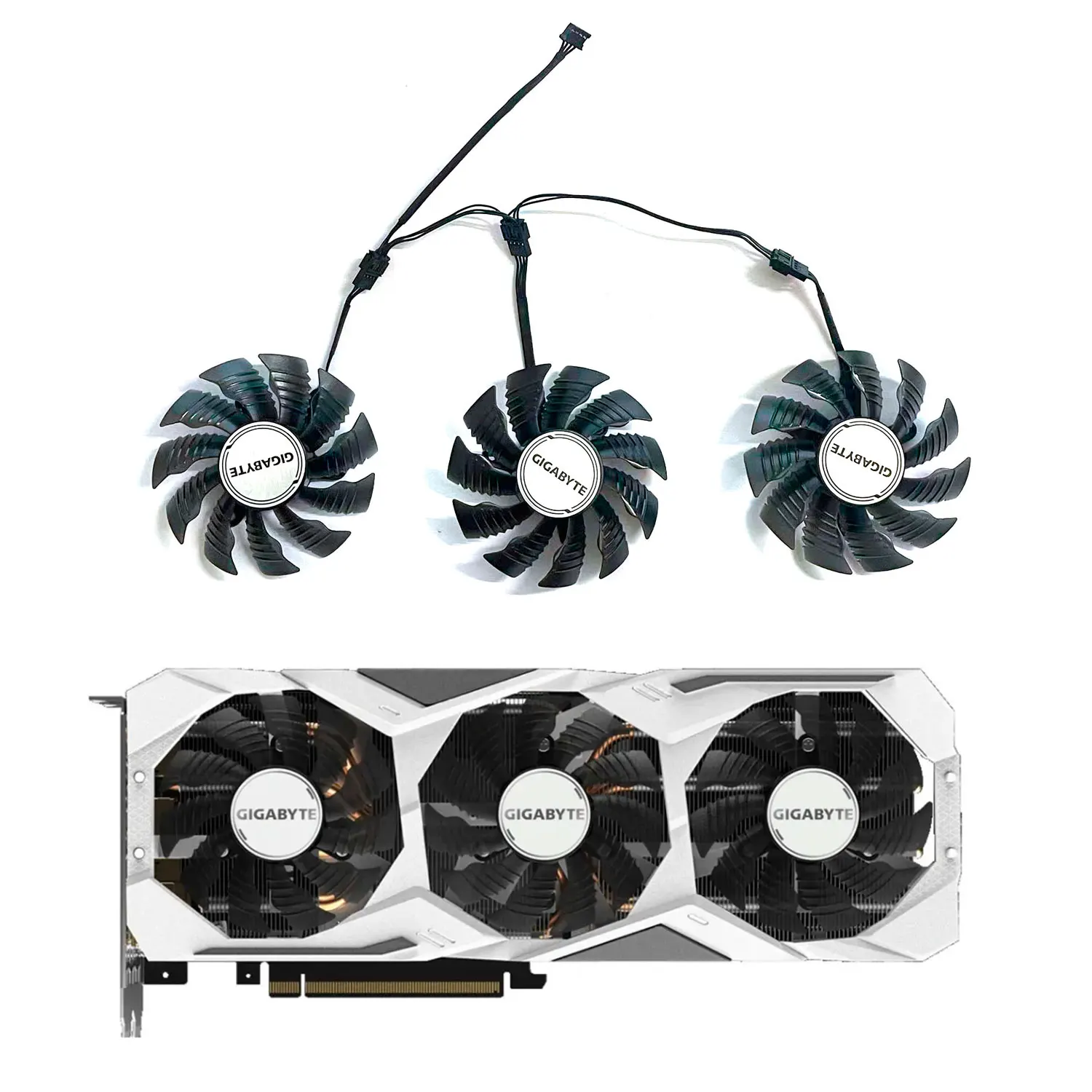 

Brand new 82MM 4PIN T128015SU RTX2080 SUPER GPU fan for Gigabyte GeForce RTX 2070 2080 SUPER gaming graphics card LA09215S12H