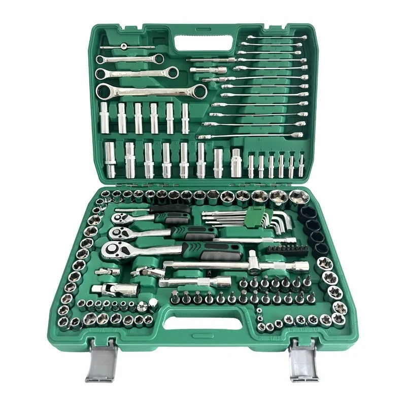 

151 Pieces Repair Sleeve Mechanical Automatic Wrench Toolkit Set Sleeve Wrench Set Carry Case Toolkit Other Vehicle Tools