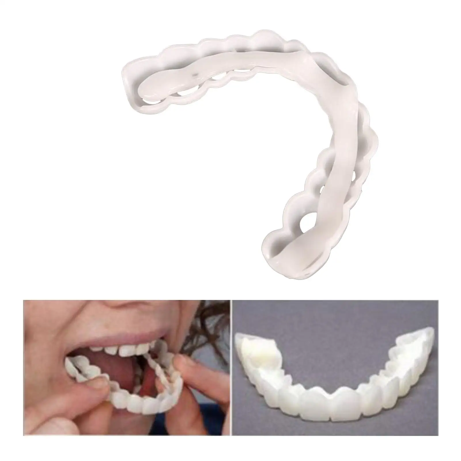 

3xSoft Silicone Denture Veneers Temporary Fake Upper Top