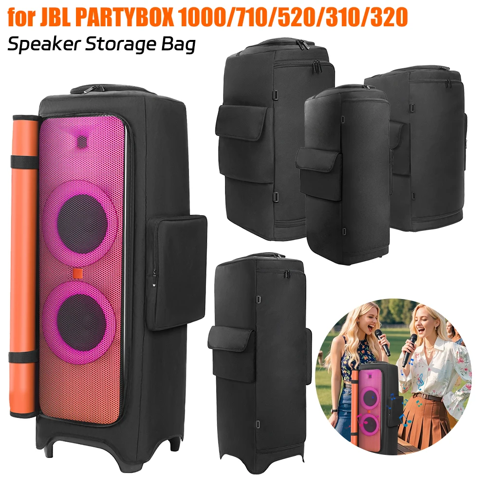 

Сумка для хранения динамика для JBL PartyBox 1000/710/520/320/310/120/110, пылезащитный чехол для портативного динамика, водонепроницаемая дорожная защитная сумка