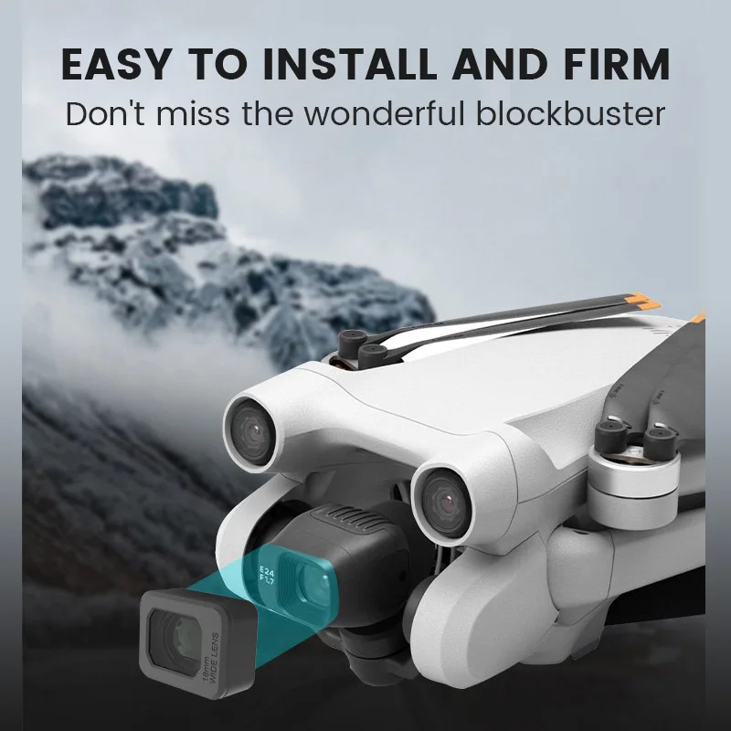 Filtro de lente gran angular externo para cámara DJI Mini 3 Pro/Mini 3, aumento de rango de disparo de 25%, accesorios de filtro de Dron