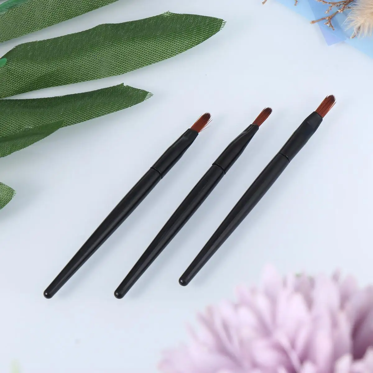 50 Pcs Lip Brush Applicator Lipstick Makeup Tool Multipurpose Black