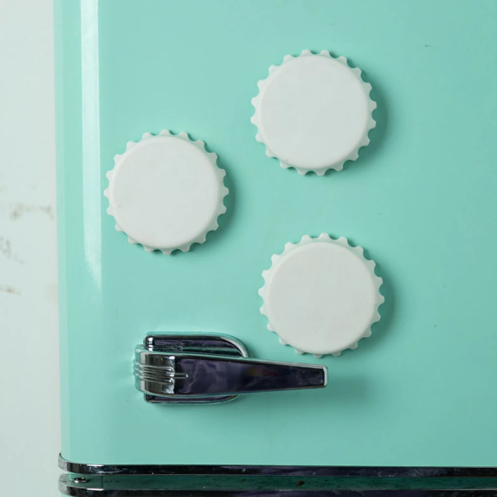 

Bottle Cap Opener Fridge Magnets Kitchen Accessories Beer Bottle Magnet Set Refrigerator Decor Home Office Gift