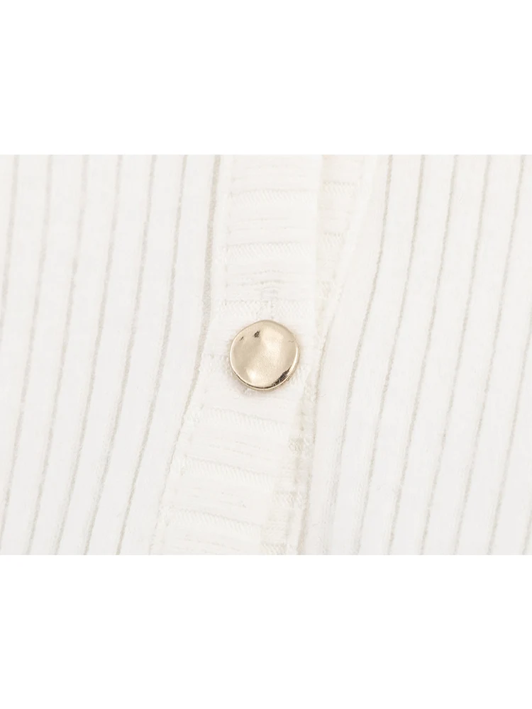 خريف جديد إمرأة عادية سترة الصلبة مضيئة كم التخسيس زر حتى محبوك معاطف المرأة ريترو محبوك سترة الشارع الشهير