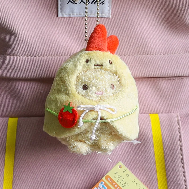 8cm Sumikko Gurashi Kawaii Q Version Plush Doll Pendant Keychain Soft Stuffed Backpack Bag Pendant Key Ring Toys Gift