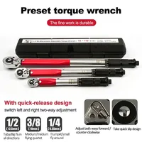 5-210N.m Torque Wrench 1/2'' 3/8'' 1/4'' Bi-directional preset torque wrench bicycle motorcycle car hand tools & adapters