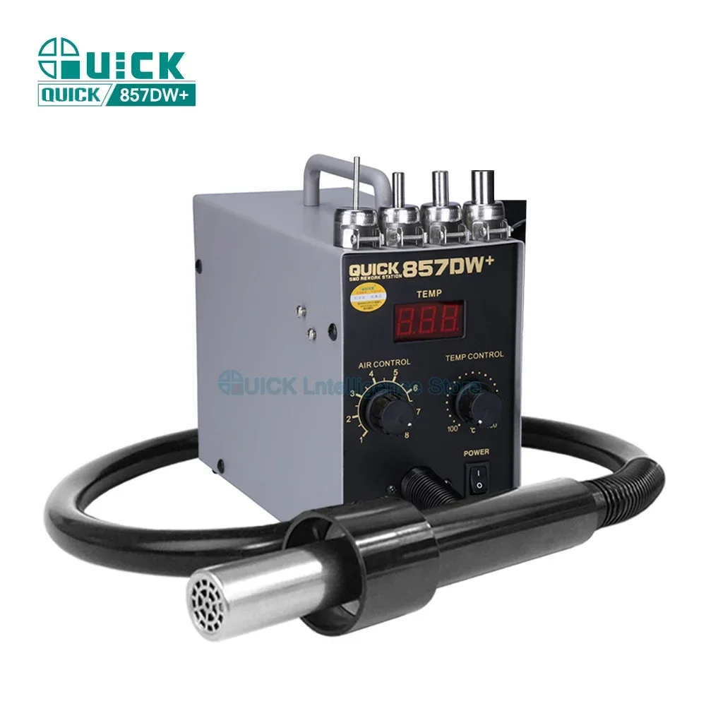 Soldering Stations QUICK 857DW+ Heat Gun Rework Station Hot Air welding station For BGA SMD rapid heating