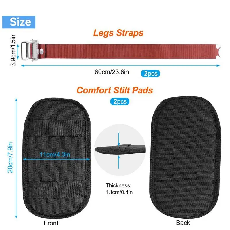 Drywall Stilts Straps Drywall Stilt Replacement Straps Adjustable Household Wall Painting Tools For Construction Renovation