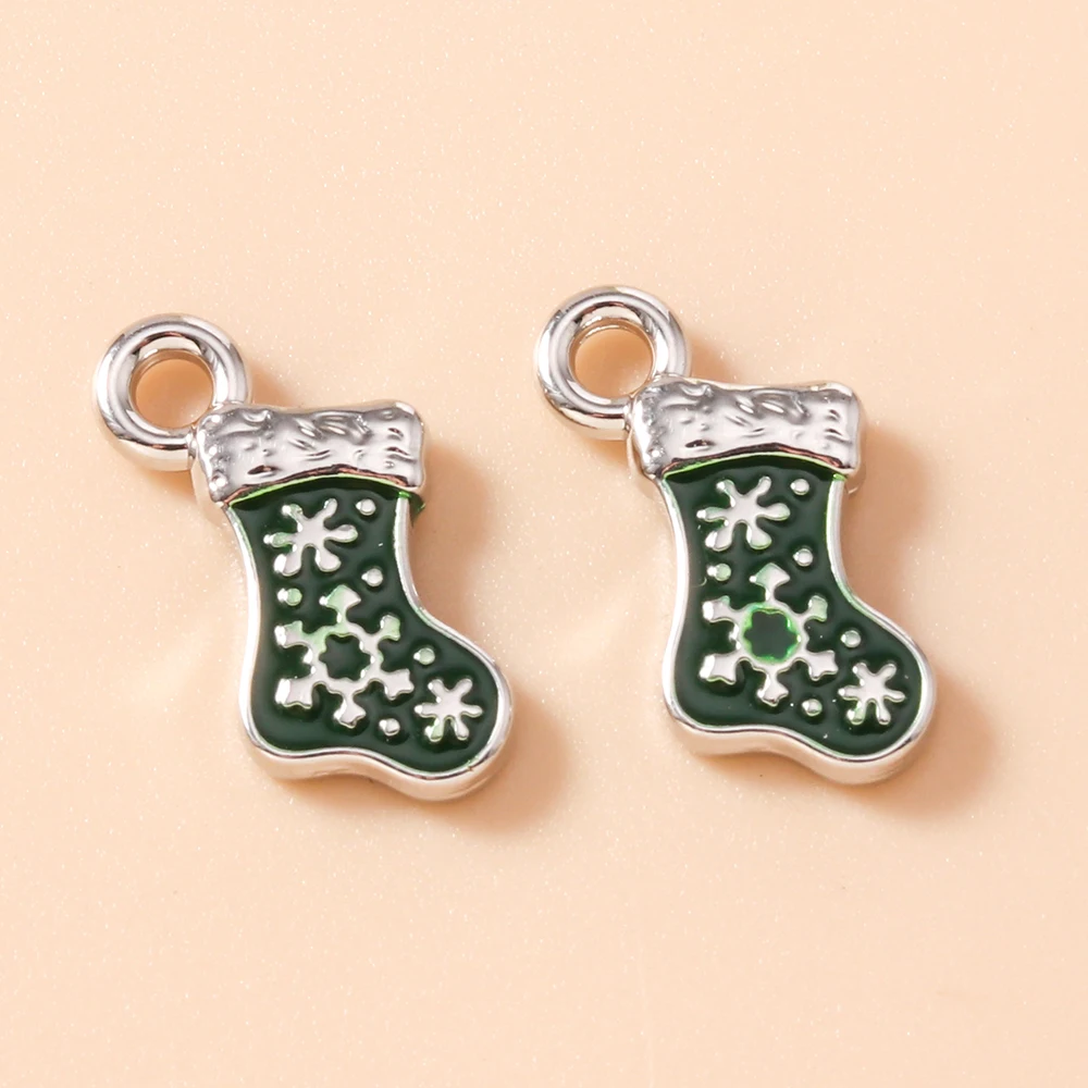 Leslie 5-teiliges Modisches Weihnachts-Charms-Set, Niedliche Weihnachtsglocken-Anhänger für Ohrringe und Halsketten-Herstellung – Detail 16