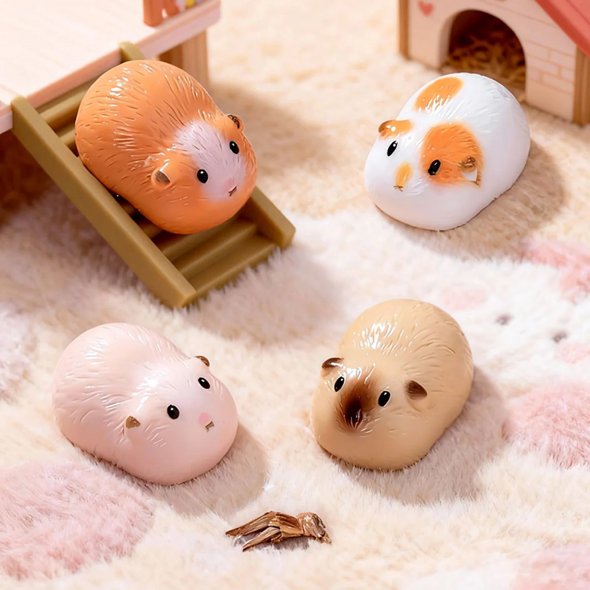 10-50 Stück Mini-Meerschweinchen-Figuren aus Kunstharz, Miniatur-Tierfiguren für Feengärten, Miniatur-Mooslandschaften, DIY-Bastelarbeiten – Detail 1