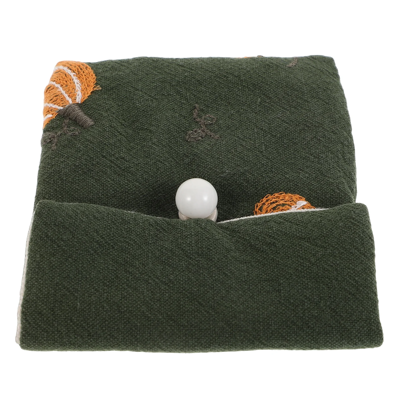 

1pcs Small Jewelry Pouch Cotton Linen Embroidered Storage Bag For Travel Organizing Makeup Sanitary Napkins Coin Purse Keychain