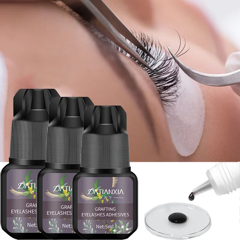 5ml False Eyelash Glue Quick Dry Waterproof Lasting Eyelash Extension Glue Black Adhesive No Irritation Grafting Eyelashes Glue