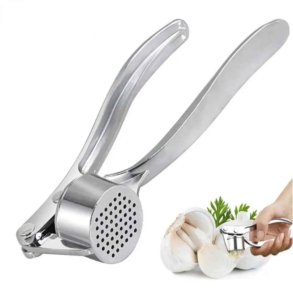 

Manual Garlic Press Stainless Steel Garlic Crusher Ginger Squeezer Garlic Grinder Mincer Kitchen Gadgets