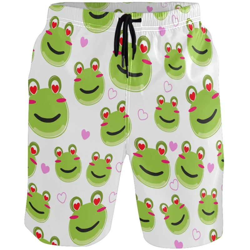 

Cute 3d Print Dog Frog Cow Beach Shorts Men Swim Trunks Summer Animal Sports Surfing Board Shorts Holiday Party Bathing Suits
