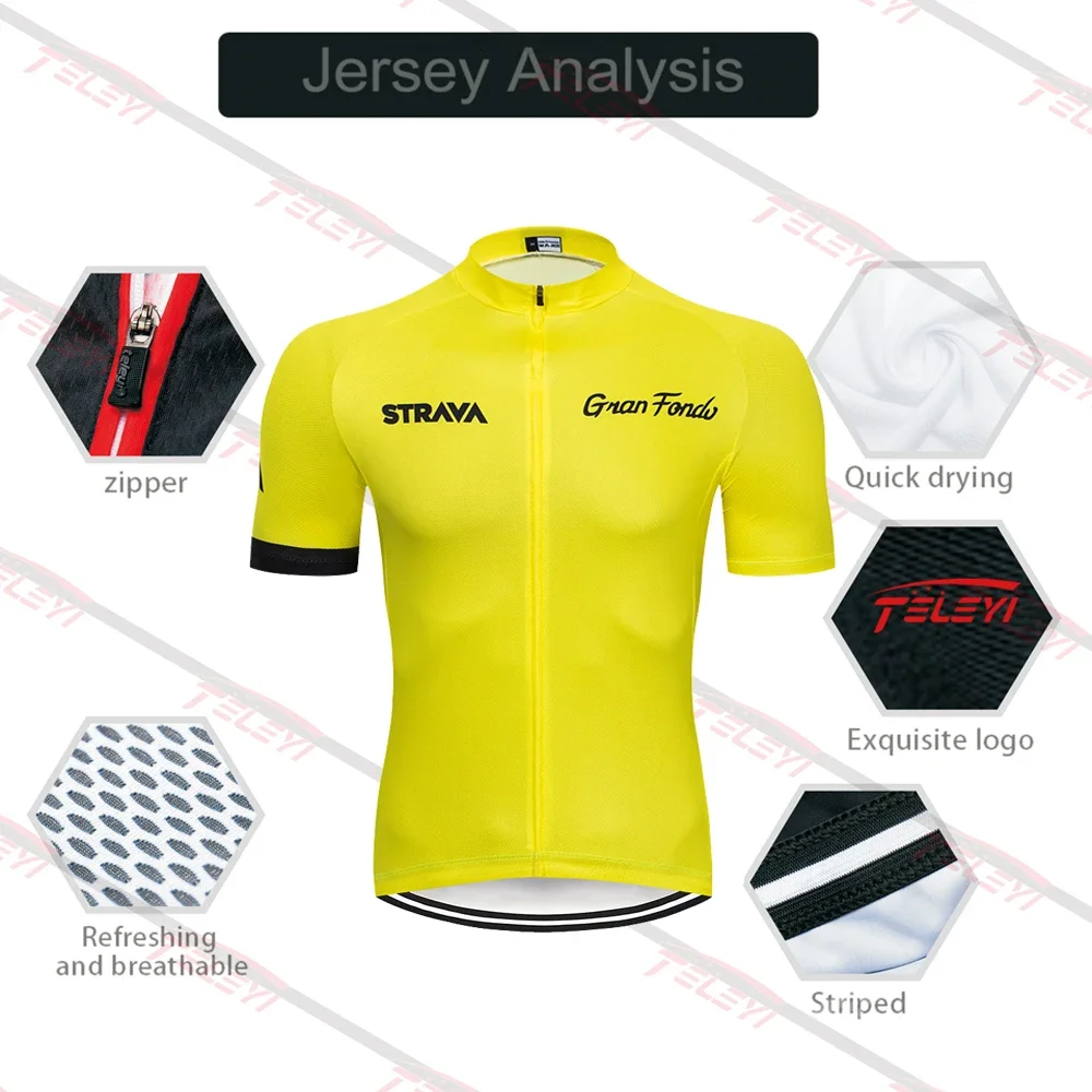 NEW 5 colors  Pro Bicycle Team Short Sleeve Maillot Ciclismo Men's Cycling Jersey Summer breathable  Clothing Sets