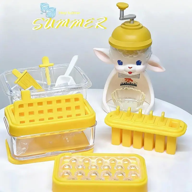 1 ensemble maison de poupée Miniature boîte de fabrication de glace boîte de stockage de glace modèle Mini Simulation nourriture jouer décoration poupée jouets accessoires