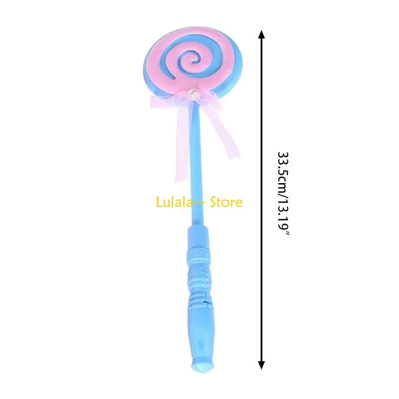 

Y4QA LED Lollipop Fairy Princess Wand Flash Light Glow Party Supplies Lamp