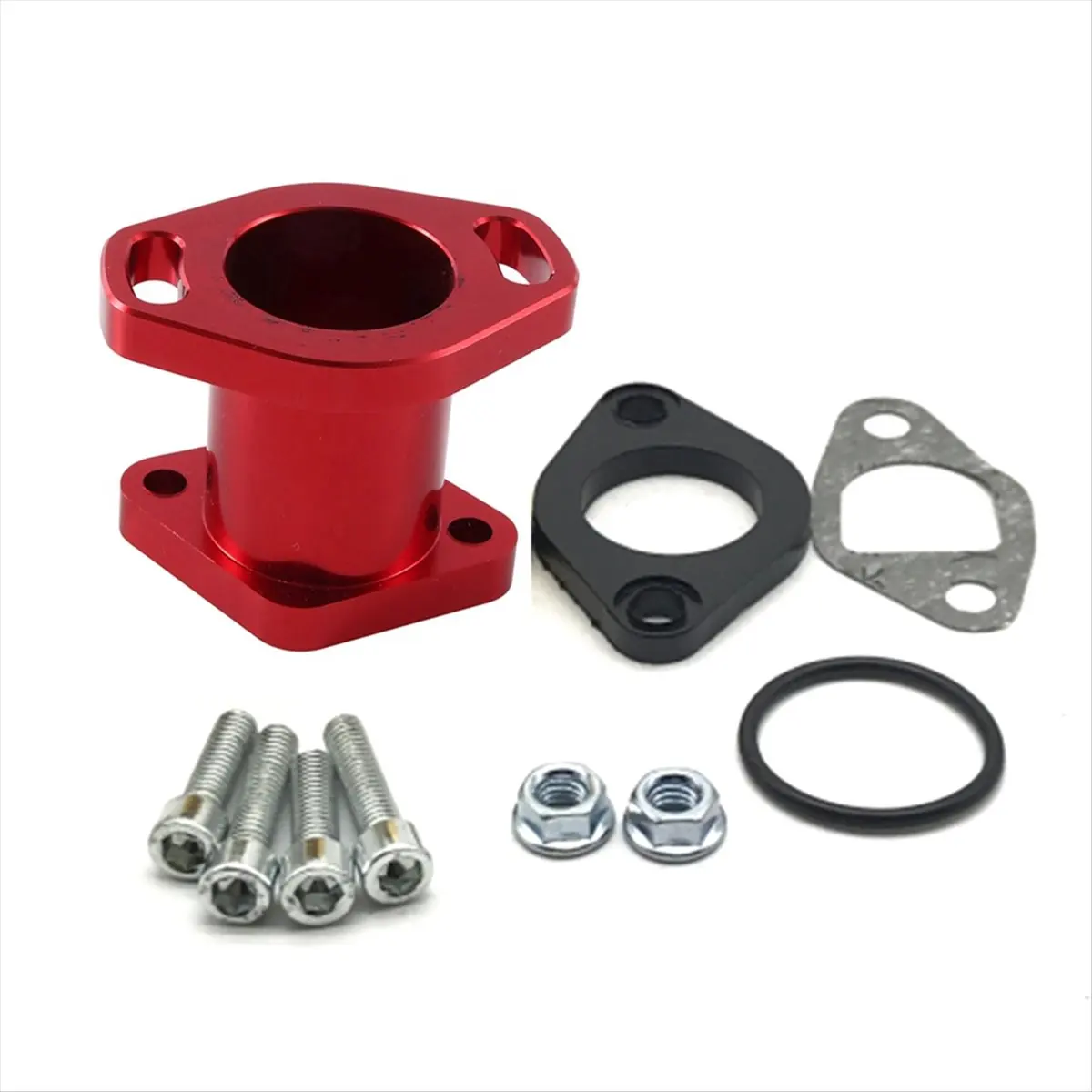 Compatible Motorcycle Carburetor Intake Adaptor Modification Interface Pipe for GX200 6.5hp CT200U KT196CC Kart Intake VM22