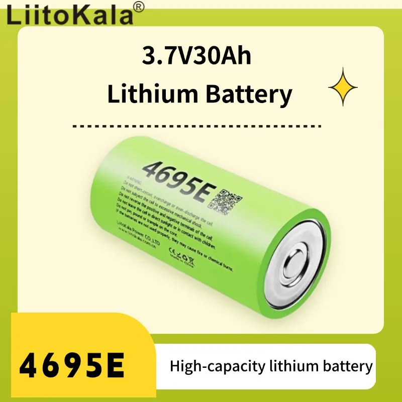 

LiitoKala 4695E 30 Ач 3,7 В литиевая батарея высокой мощности 120 А для DIY 12 В 24 В 36 В автомобильное зажигание энергии солнечный инвертор