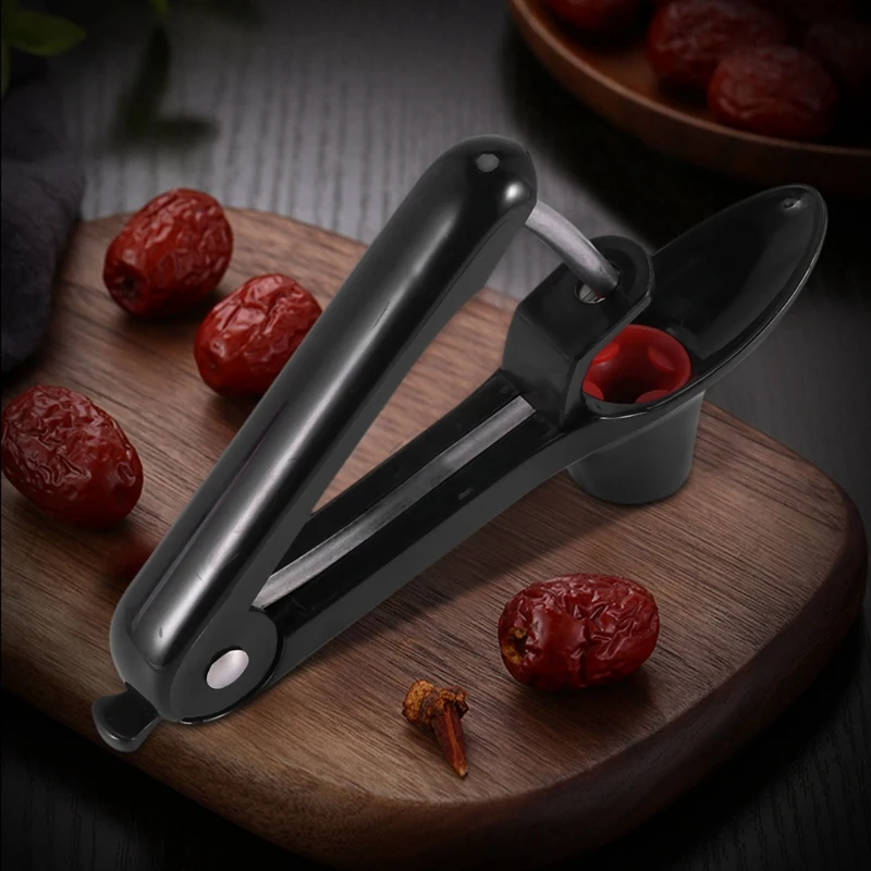 Cherry Pitter Tool,Fruit Pit Core Remover With Space-Saving Lock Design For Make Fresh Cherry Dishes And Cocktail