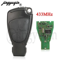 jingyuqin 2 Button 433Mhz Smart Remote Car Key Shell For Mercedes for Benz C E ML Class Sprinter Control Circuit Board Keyless