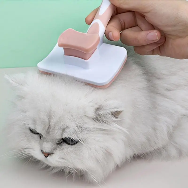 Grip Self Cleaning Pet Slicker Brush Shedding And Grooming Tool For Pets Remove Loose Hair Pet Grooming Brush Tool Gently