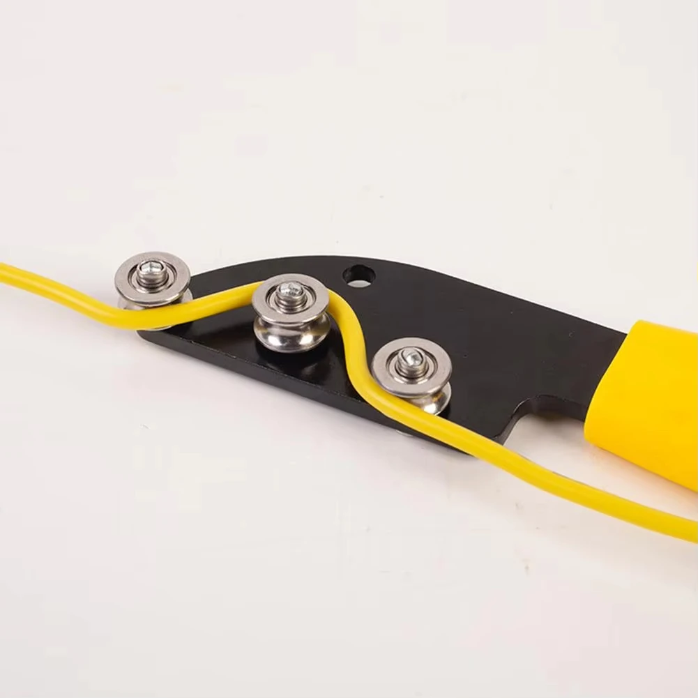 Stainless Steel Wire Straightener Tool with Smooth Roller Design for Quick Wire Handling and Compact Portable Use