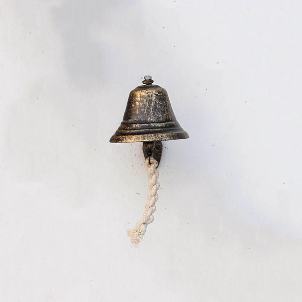 جرس الباب الرجعية الحديد الزهر صوت واضح داخلي في الهواء الطلق مقهى جرس الزخرفية هدية عيد الميلاد باب الديكور دائم طويل