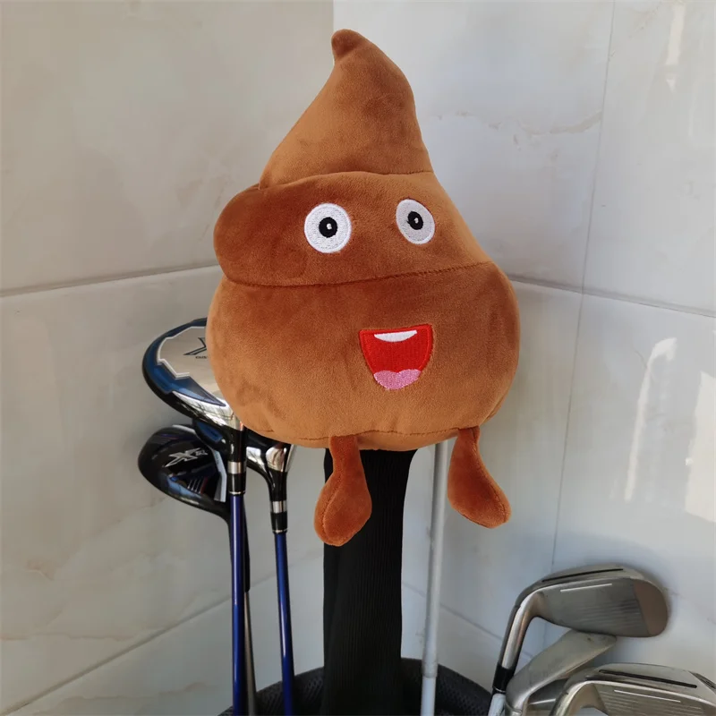 Walking poop golf driver headcover 460cc wood head cover large stock Drop shipping