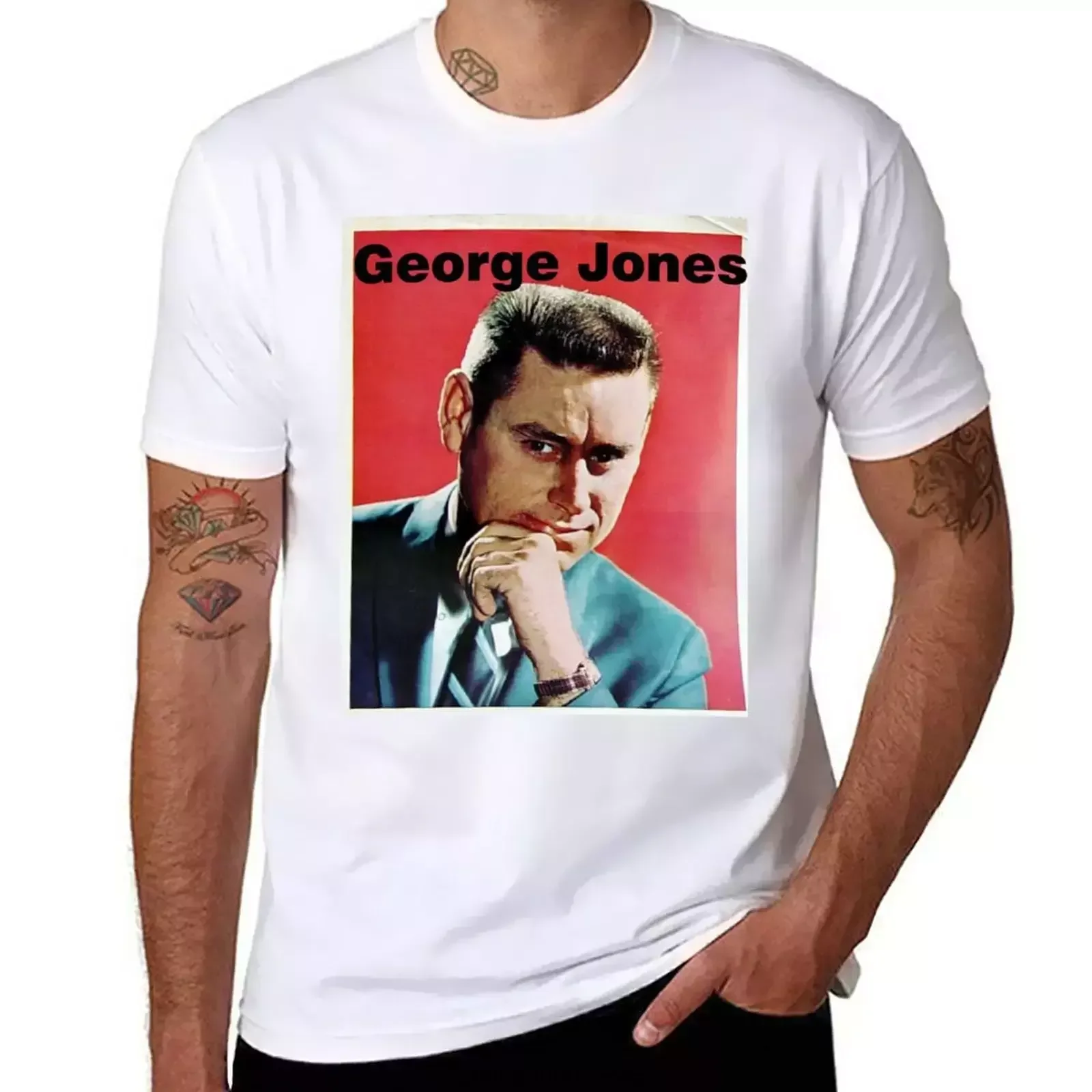 George Jones, Honky Tonk T-Shirt tees hippie clothes mens t shirt