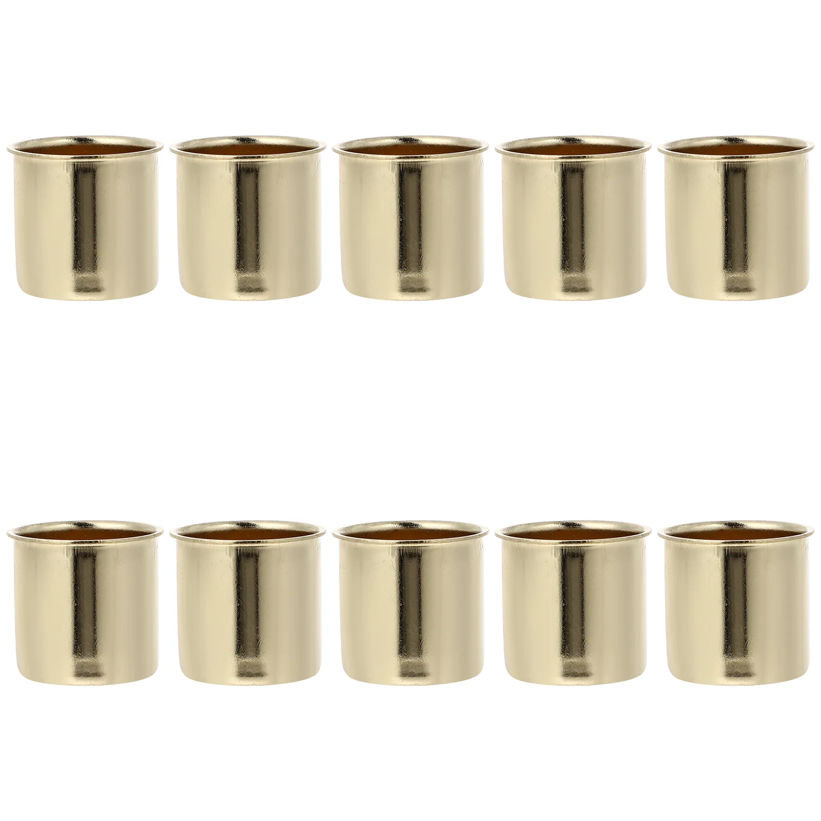 

10 Pcs Drip Guards for Candlestick Metal Cup Christmas Wreaths Xmas Candleholder Container Decoration
