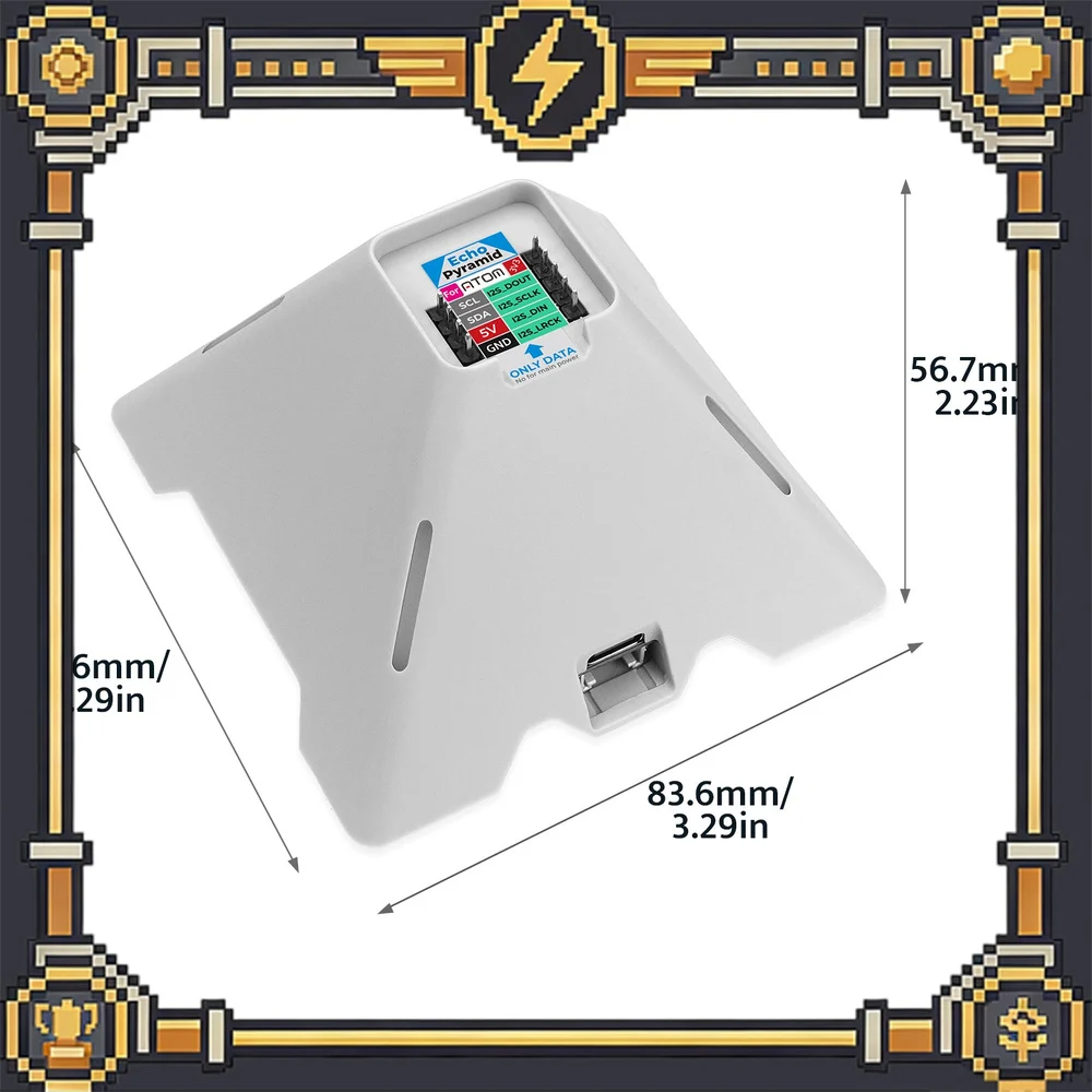 M5Stack Voice Pyramid Smart Speaker Base ES8311 Voice Interaction Module without M5Atom