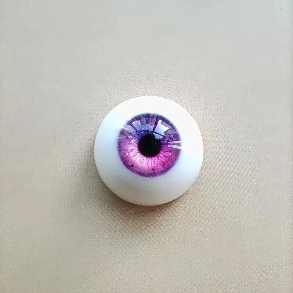 14mm Small iris plaster eye bjd resin eye doll eyeball purple doll eye  1/3 1/4 1/6 handmade eye 1 pair