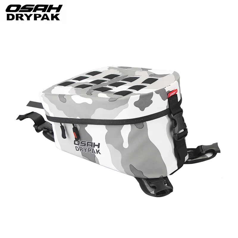 OSAH Motorcycle Equipemt Front Load Oil Bag Tank Pack 6L High-capacity Tools Package PVC Waterproof Wear-resistant Accessories