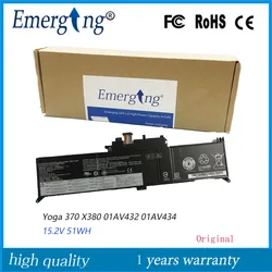 15.2V 51WH New Laptop Battery 01AV434 for Lenovo ThinkPad Yoga 370 X380 01AV432 SB10K97591 SB10K97590