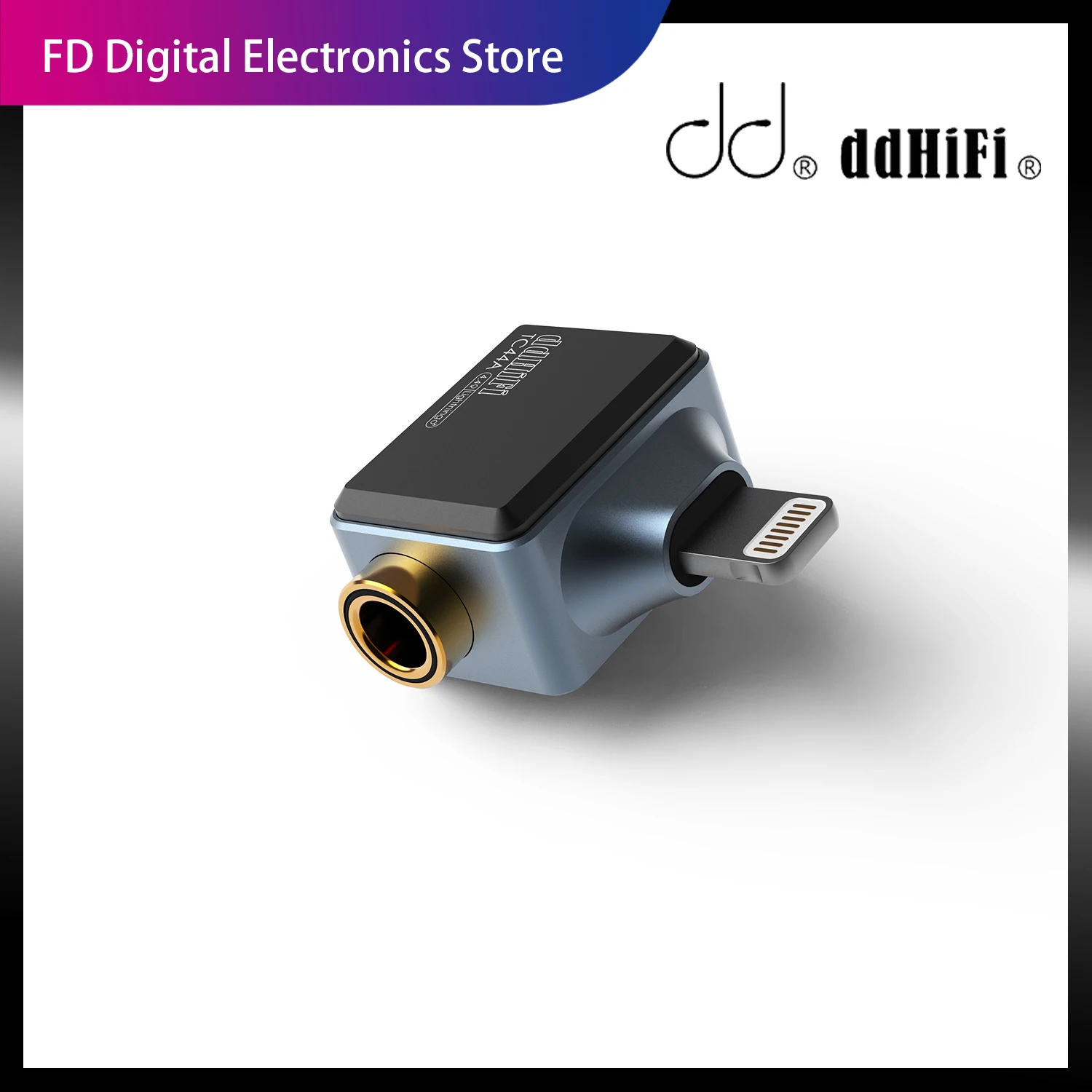 DD ddHiFi TC44A Lightning to 4.4mm Headphone Adapter for iPhone, CS43131 DAC Chip, Supports Native DSD256 and 32-bit 384kHz PCM