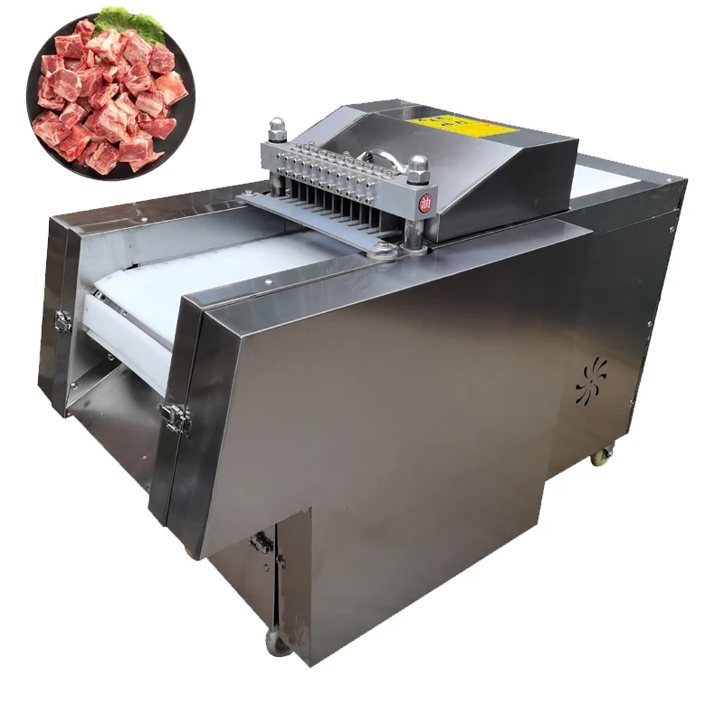 2025New Meat Slicer Automatic Dicing Machine For Ribs Chicken Legs Frozen Meat Pig Trotters Cutting Machine Bone Cutter Machine