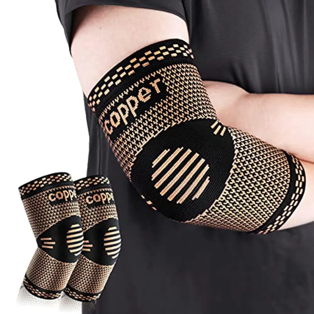 

2 elbow protectors on the body and sides, 2 fitness products/elbow protectors