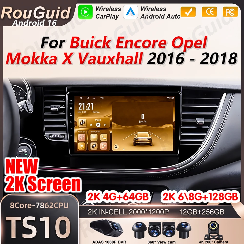 Car Stereo Android Car Radio For Opel Mokka X Vauxhall Encore 2016 2017 2018 2019 Carplay Video Multimedia Player BT Head Unit