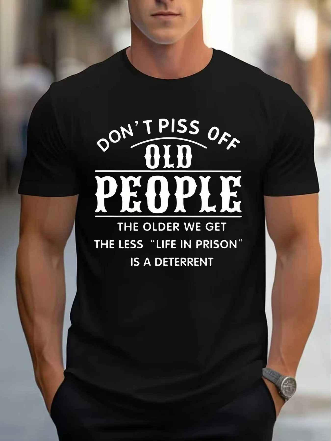 Men's Casual Crew Neck T-Shirt, Medium Stretch Knit Fabric, Regular Fit, Printed Pattern T-Shirt, Adult Spring/Autumn Style, Design That Won'T Irritate the Elderly, Happy Mother's Day T-Shirt, Best Gift for Mom, Gra03
